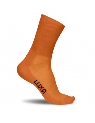 Luxa Classic Brick cycling socks. Unique color and simply one color design