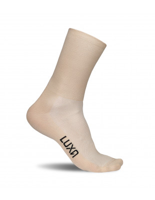 Luxa Classic Latte socks for road cyclists and coffee lovers. Skin-friendly fibers.