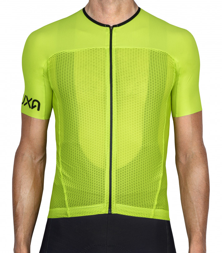 Luxa Lime Canarian Summer jersey made of lightweight mesh breathable fabric