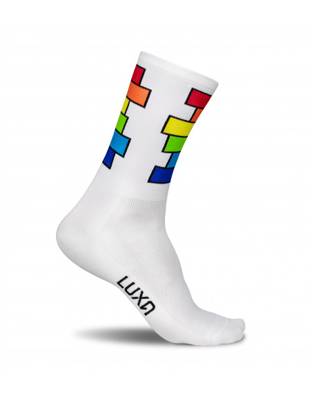 Rainbow cycling socks