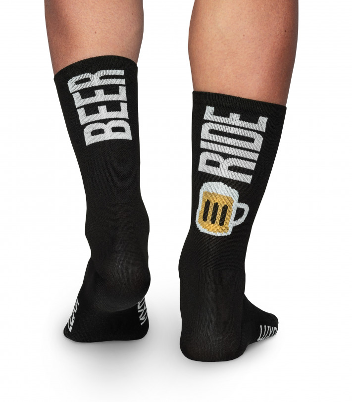 Beer ride cycling socks made in Europe