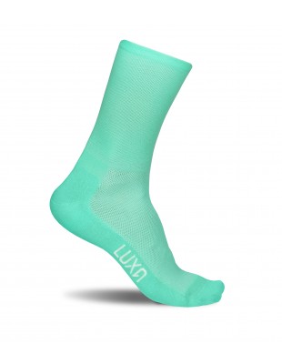 Classic Mint cycling socks in aquamarine color