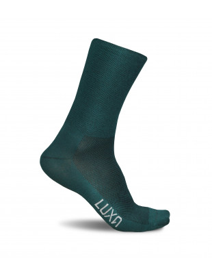 Cycling Socks in bottle deep green colour. Made in Europe