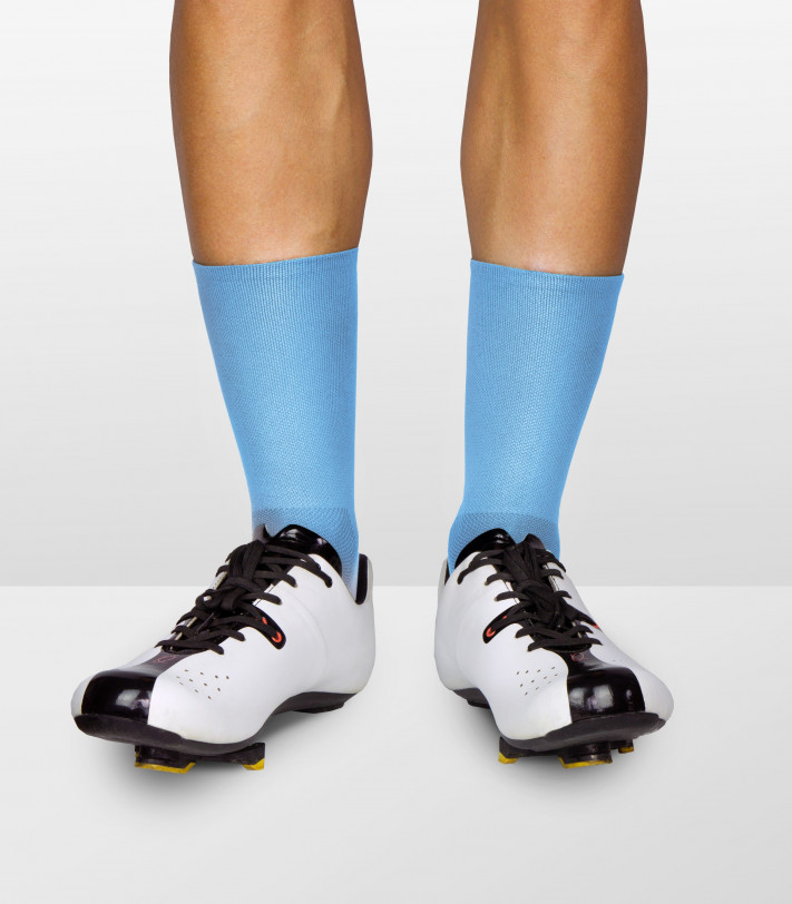 Socks for road cyclists. Blue classic color by Luxa