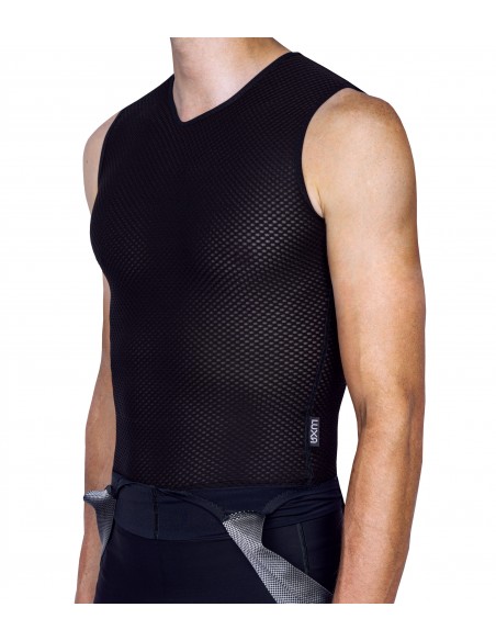 All Black Summer Base Layer (sleeveless) made by Luxa in Europe