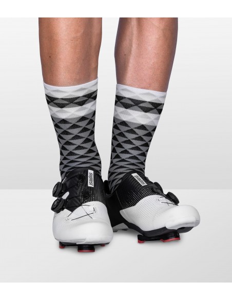 black-white yarn are looking very good with gray or black road cycling shoes
