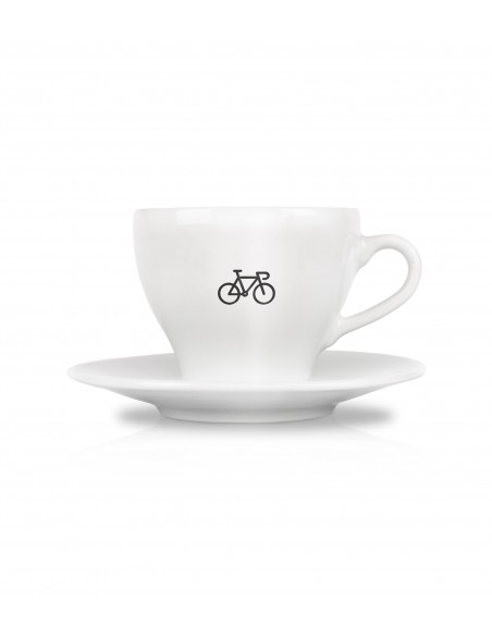 Medium coffee cup with road bike print