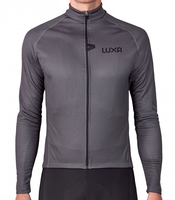 Luxa Finest Gray Long Sleeve Jersey