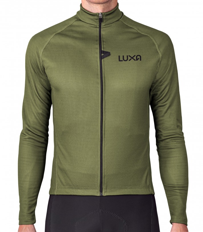 Finest Olive Long Sleeve Jersey Luxa