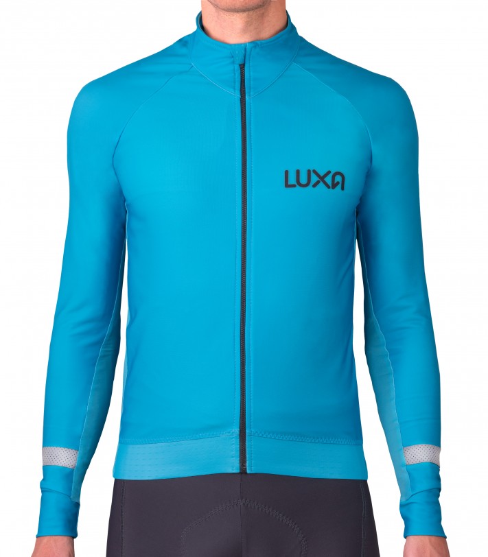Turquoise Vision Long Sleeve Cycling Jersey - Luxa premium cycling apparel