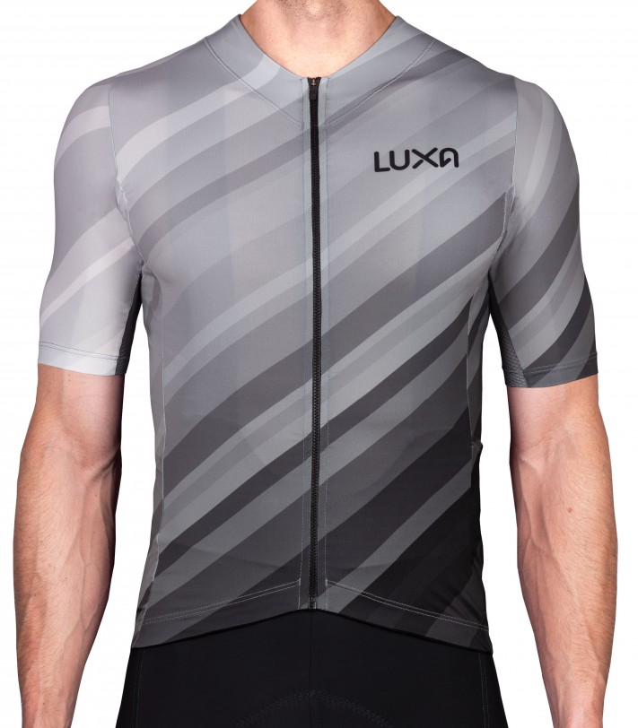 Magnetico Gray Man's Luxa Premium Cycling Jersey