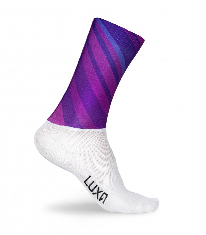 Luxa Magnetico Purple AERO Cycling Socks