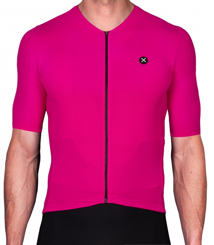 Różowa męska koszulka rowerowa Luxa Supreme Amarant