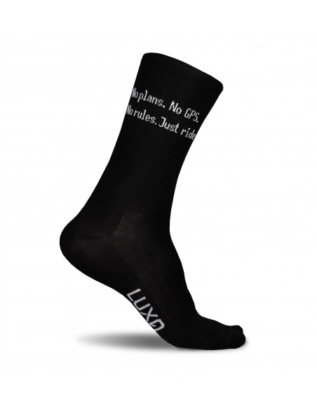 No plans. No GPS. No Rules. Just Ride. Cycling Socks