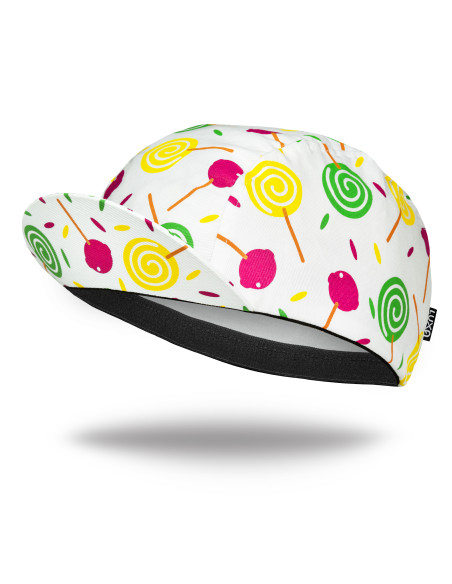 Czapeczka Kolarska w kolorowe lizaki Lollipop