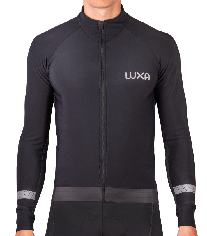 Luxa Black Vision Long Sleeve Cycling Jersey