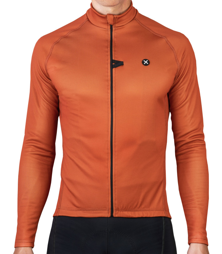 Finest Brick Long Sleeve Jersey - Luxa Premium Cycling Apparel