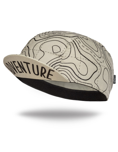 Czapka Rowerowa Adventure Sand Cycling Cap z napisem 'Adventure'