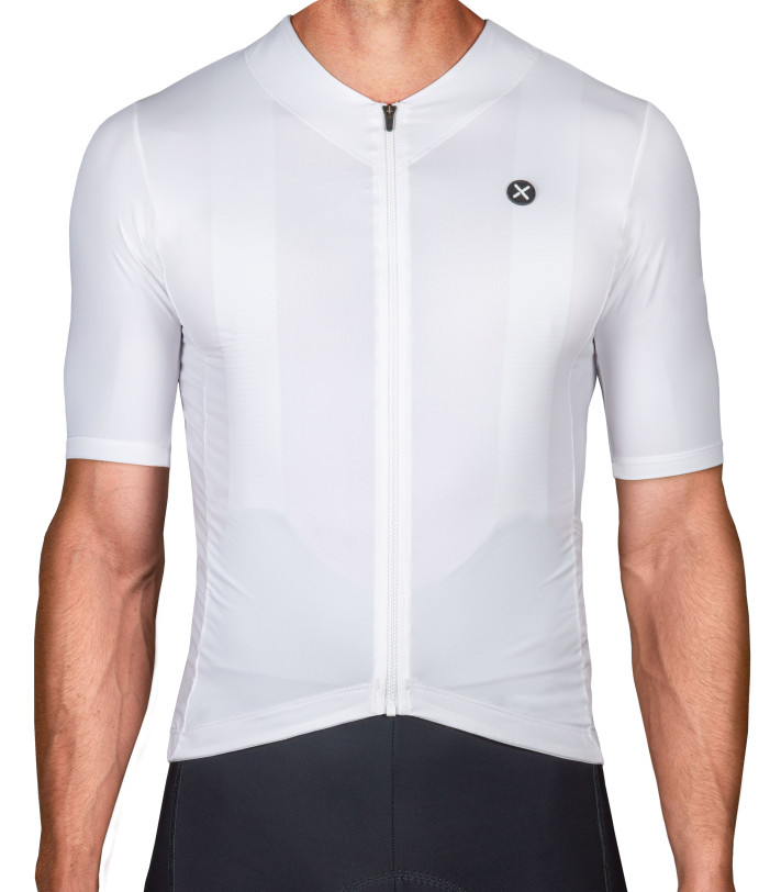 White Luxa Supreme White cycling jersey