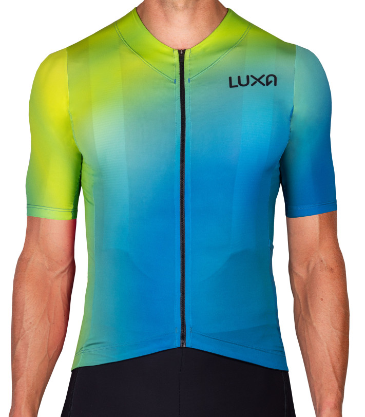 Prism Emerald Men's Cycling Jersey made in Poland by Luxa cycling apparel brand