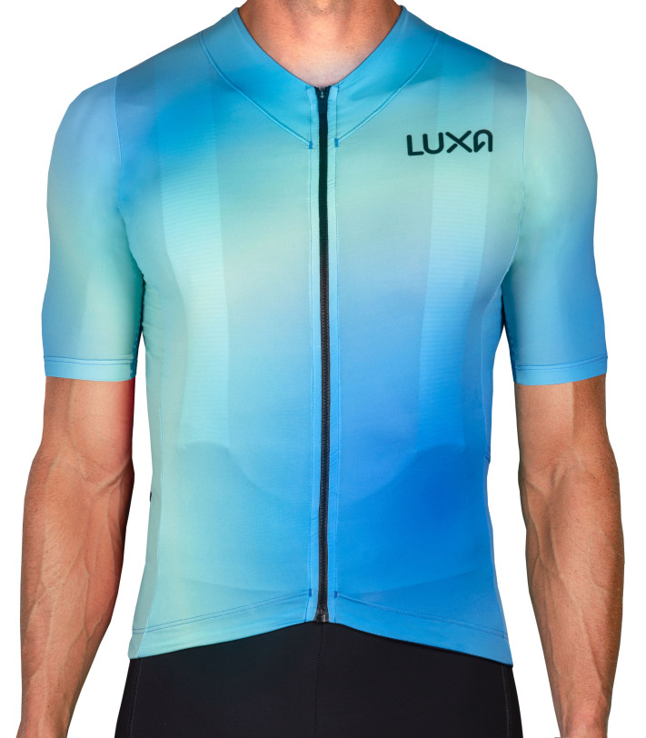 Prism Ocean Cycling Jersey in ombre blue colors