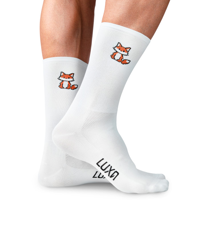 skarpetki z lisem na rower i nie tylko