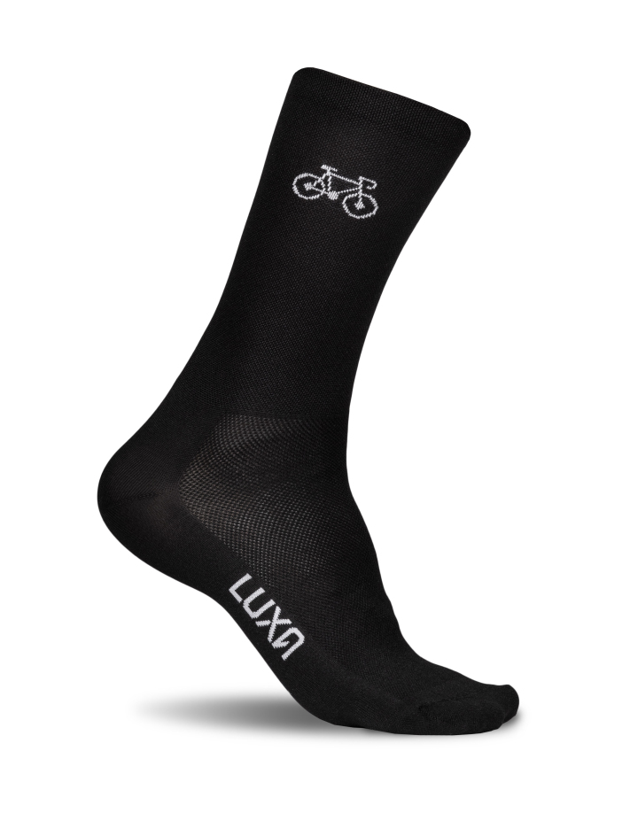 Bicycle Cycling Socks with a small bicycle on both sides