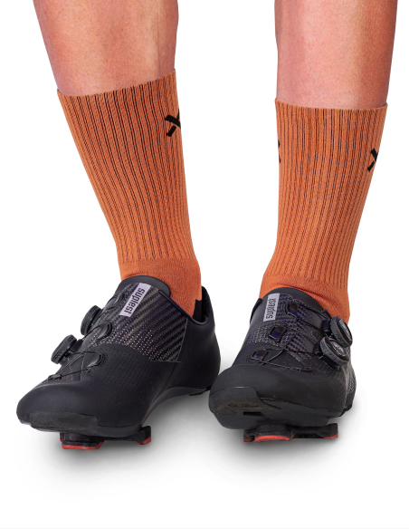 warm Luxa Mist Brick cycling socks for colder days