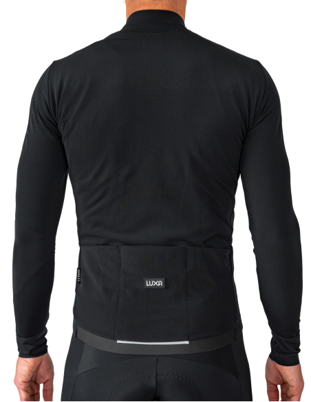 Fahrradjacke Terra Carbon Black - Rückansicht