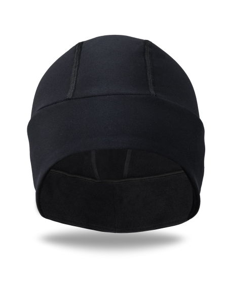 Czapka Kolarska Core Black jesienna - ujęcie z przodu