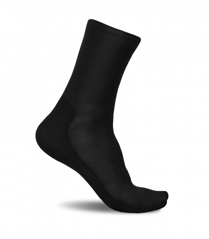 Minimalist Black design. No logo, deep black color in this Luxa cycling socks.
