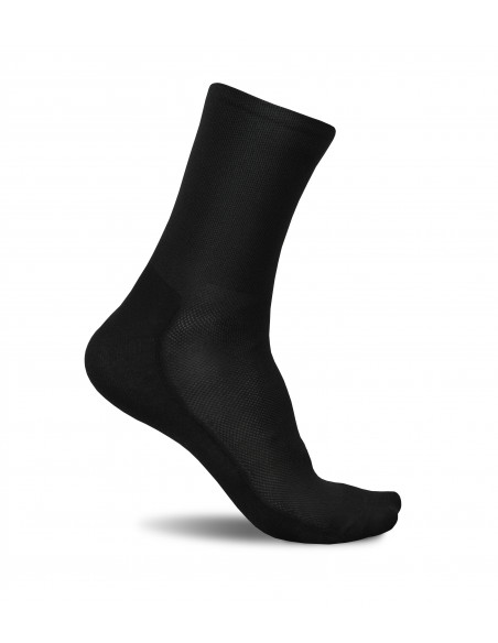 Minimalist Black design. No logo, deep black color in this Luxa cycling socks.