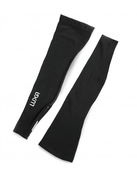 Luxa Black leg warmers with reflective properties