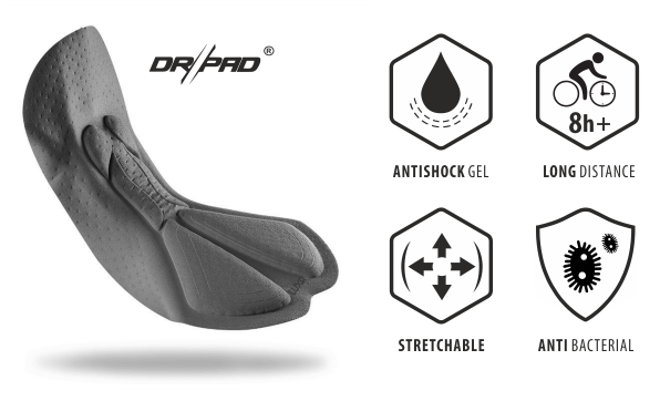 dr pad doc 74 gel made for luxa cycling apparel