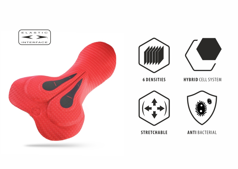 Spodenki rowerowe z wkładką Elastic Interface ® (Road Performance Space 2) 